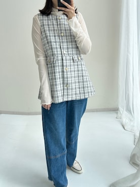 「スタッフ」｜sodaさん（レディース・167cm）の夏コーディネート