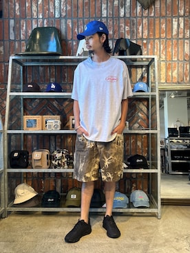 「アイテム（その他パンツ、ブラウン系）」を使った、yo4hito0911さん（メンズ・174cm）の夏コーディネート