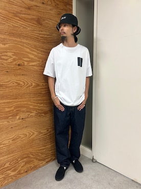 「SILAS（サイラス）のアイテム（Tシャツ/カットソー）」を使った、yo4hito0911さん（メンズ・174cm）の夏コーディネート