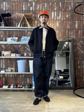 「SILAS（サイラス）のアイテム（帽子）」を使った、yo4hito0911さん（メンズ・174cm）の秋コーディネート