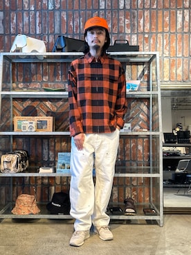 「SILAS（サイラス）のアイテム（帽子）」を使った、yo4hito0911さん（メンズ・174cm）の秋コーディネート