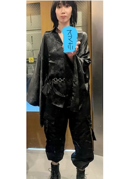 「カーゴパンツ」｜くまベアさんさん（レディース・163cm・30代）の夏コーディネート
