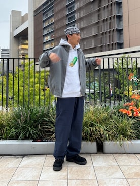 「Gramicci（グラミチ）のアイテム」を使った、Gramicciさん（メンズ・173cm）の秋コーディネート