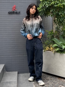 「アイテム（その他アウター）」を使った、Gramicciさん（レディース・165cm）の秋コーディネート