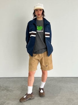 「アイテム（その他アウター）」を使った、Gramicciさん（レディース・158cm）の秋コーディネート