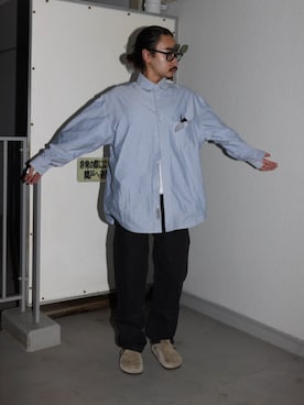 「アイテム（レッグウェア）」を使った、Gramicciさん（メンズ・165cm）の秋コーディネート