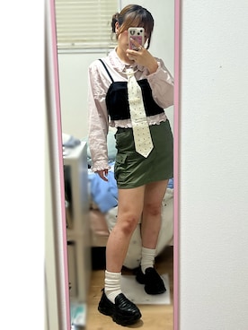 「Handmade（ハンドメイド）のアイテム」を使った、桃さん（レディース・155cm）の夏コーディネート