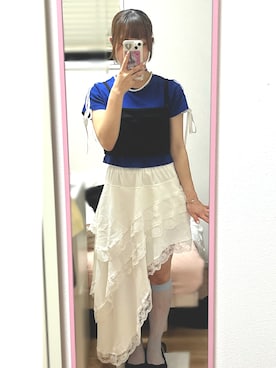 桃さん(レディース・155cm)の春コーディネート