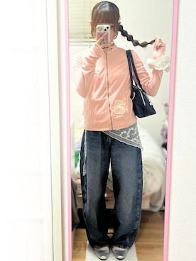 「GRAIN（グレイン）のアイテム」を使った、桃さん（レディース・155cm）の春コーディネート