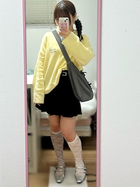 「archives（アルシーヴ）のアイテム」を使った、桃さん（レディース・155cm）の春コーディネート