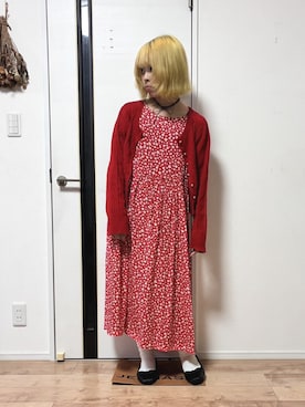 「GU（ジーユー）のアイテム（アクセサリー）」を使った、桃さん（レディース・155cm）の秋コーディネート
