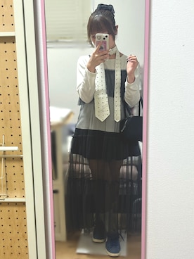 「GRL（グレイル）のアイテム（ワンピース/ドレス）」を使った、桃さん（レディース・155cm）の春コーディネート