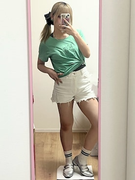 桃さん(レディース・155cm)の夏コーディネート