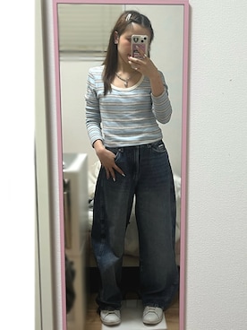 「grove（グローブ）のアイテム」を使った、桃さん（レディース・155cm）の夏コーディネート
