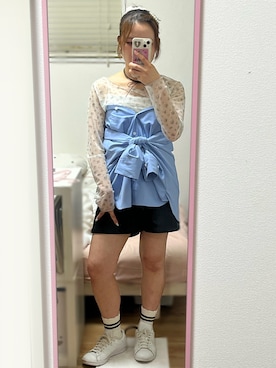 桃さん(レディース・155cm)の春コーディネート