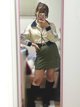 桃さん(レディース・155cm)の春コーディネート