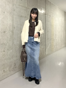 「RIVE DROITE（リヴドロワ）の2wayチョーカー（チョーカー、シルバー系）」を使った、kotoneさん（レディース・166cm）の秋コーディネート