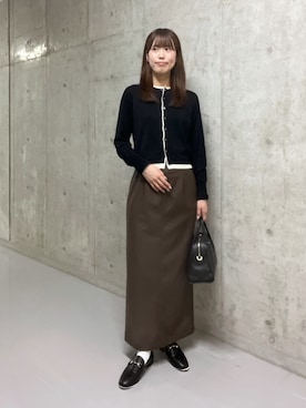 フェイクレザースカート」の人気ファッションコーディネート