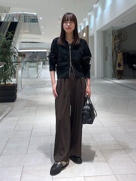 「アイテム（ボストンバッグ）」を使った、kotoneさん（レディース・166cm）の秋コーディネート