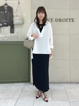 「スキッパーシャツ」｜kotoneさん（レディース・166cm）の春コーディネート