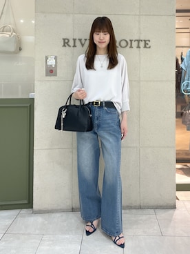 「RIVE DROITE（リヴドロワ）のアイテム（アクセサリー）」を使った、kotoneさん（レディース・166cm）の春コーディネート