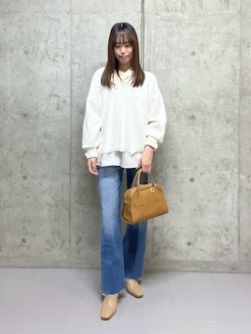 「RIVE DROITE（リヴドロワ）のアイテム」を使った、kotoneさん（レディース・166cm）の冬コーディネート