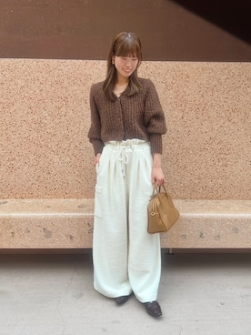 「アイテム（ピアス（両耳用））」を使った、kotoneさん（レディース・166cm）の秋コーディネート