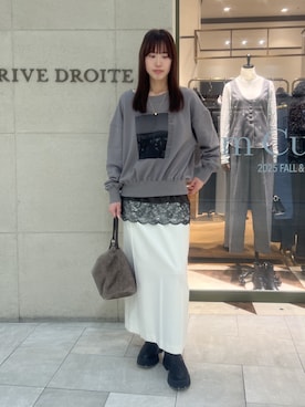 「RIVE DROITE（リヴドロワ）のアイテム」を使った、kotoneさん（レディース・166cm）の冬コーディネート