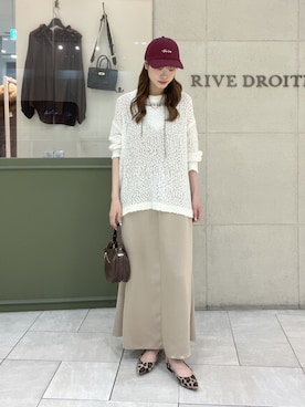 「RIVE DROITE（リヴドロワ）のアイテム」を使った、kotoneさん（レディース・166cm）の夏コーディネート