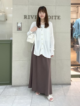 「RIVE DROITE（リヴドロワ）のアイテム（アクセサリー）」を使った、kotoneさん（レディース・166cm）の春コーディネート