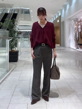 「RIVE DROITE（リヴドロワ）のアイテム（その他シューズ）」を使った、kotoneさん（レディース・166cm）の秋コーディネート