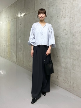 「アイテム（ローファー）」を使った、kotoneさん（レディース・166cm）の夏コーディネート