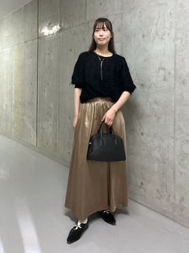 「アイテム（ボストンバッグ）」を使った、kotoneさん（レディース・166cm）の夏コーディネート