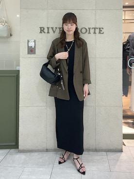 「RIVE DROITE（リヴドロワ）のアイテム（アクセサリー）」を使った、kotoneさん（レディース・166cm）の春コーディネート