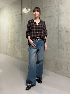 「アイテム（チョーカー）」を使った、kotoneさん（レディース・166cm）の秋コーディネート