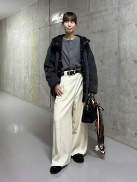 「RIVE DROITE（リヴドロワ）のアイテム（財布/小物）」を使った、kotoneさん（レディース・166cm）の秋コーディネート