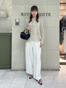 「RIVE DROITE（リヴドロワ）のアイテム（アクセサリー）」を使った、kotoneさん（レディース・166cm）の春コーディネート