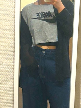「アイテム（デニムパンツ）」を使った、えみるさん（レディース・153cm・10代）の夏コーディネート