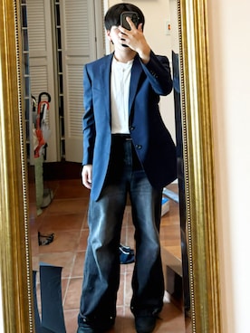 「アイテム（デニムパンツ）」を使った、haruto0932さん（メンズ・156cm・10代）の夏コーディネート
