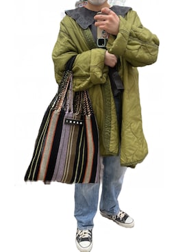 「MARNI」｜「アイテム（その他アウター）」を使った、ヨシカワさん（レディース・158cm）の冬コーディネート