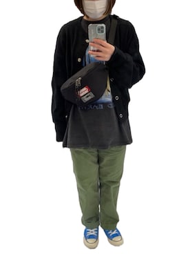 「フェスコーデ」｜「アイテム（チノパンツ）」を使った、ヨシカワさん（レディース・158cm）の春コーディネート