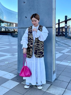 竹田優紀さん(レディース・148cm)の春コーディネート