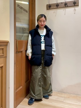 「最近のいい感じコーデ」｜「アイテム（その他アウター）」を使った、竹田優紀さん（レディース・148cm）の冬コーディネート