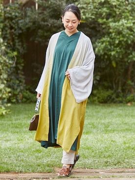 「アイテム（イヤリング）」を使った、Zenyaさん（レディース・158cm）の冬コーディネート