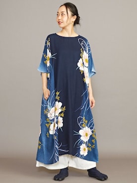 「モダン」｜「アイテム（ワンピース/ドレス）」を使った、Zenyaさん（レディース・158cm）の春コーディネート