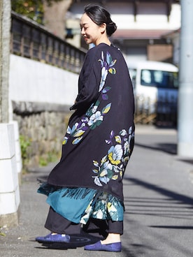 「ロングカーディガン」｜Zenyaさん（レディース・158cm）の春コーディネート