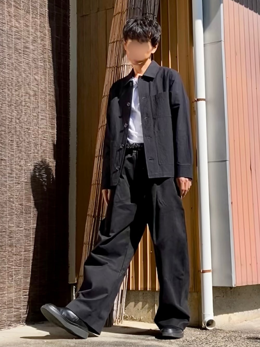 アーペーセー　A.P.C カバーオール　ブラック デニム A.P.C.のカバーオール（ブラック系）を使った人気ファッション