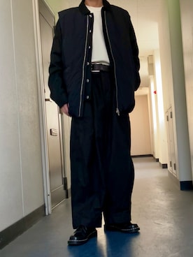 「Jieda（ジエダ）のアイテム」を使った、なおさん（メンズ・170cm）の冬コーディネート