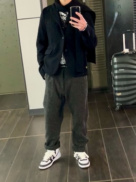 「BATONER（バトナー）のアイテム」を使った、なおさん（メンズ・170cm）の冬コーディネート