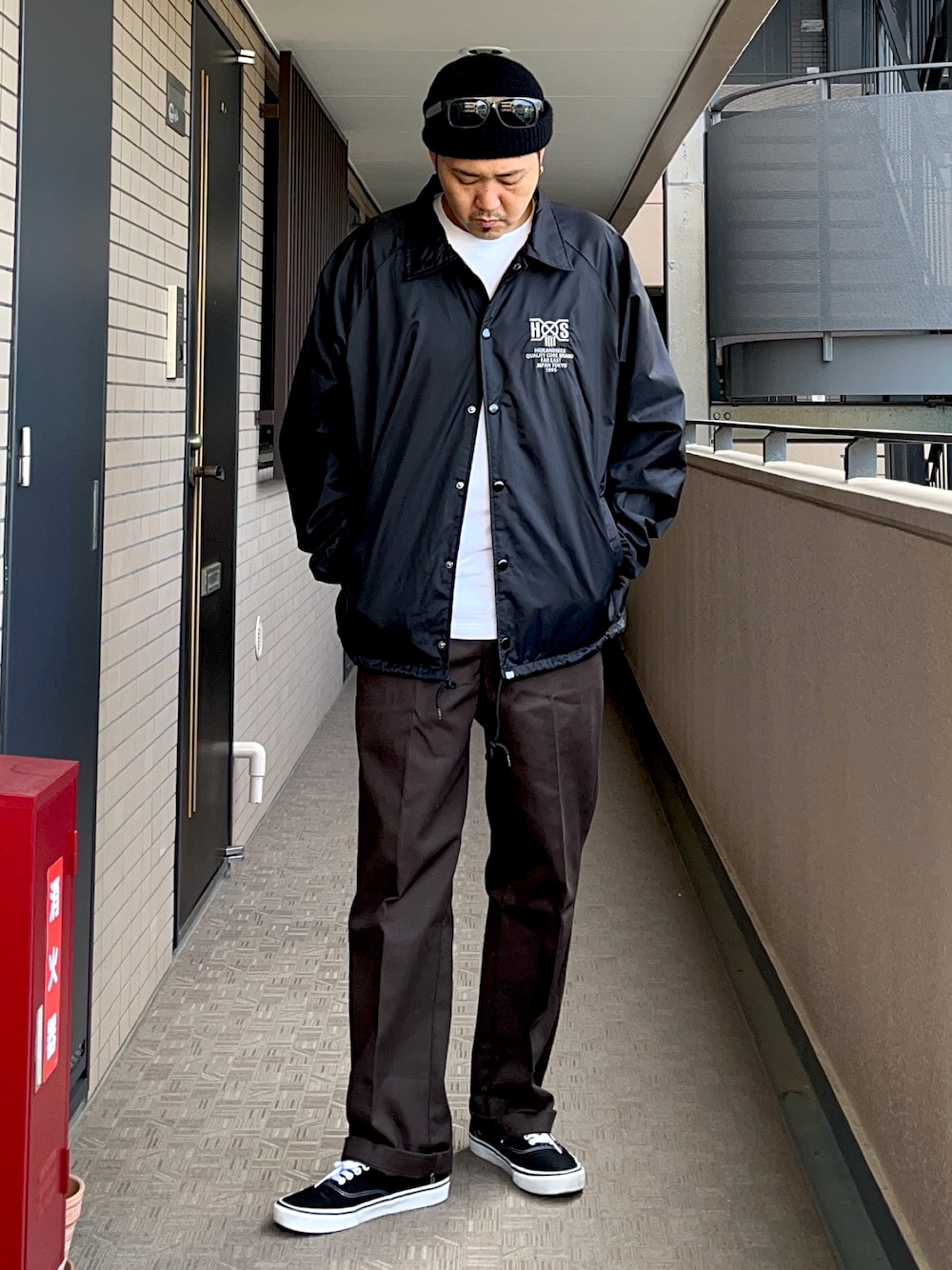 HIDEANDSEEK ネイビー コーチジャケット TEAM JACKET ＜23AW＞ コーチジャケット-ハイドアンドシーク 通販 HIDE